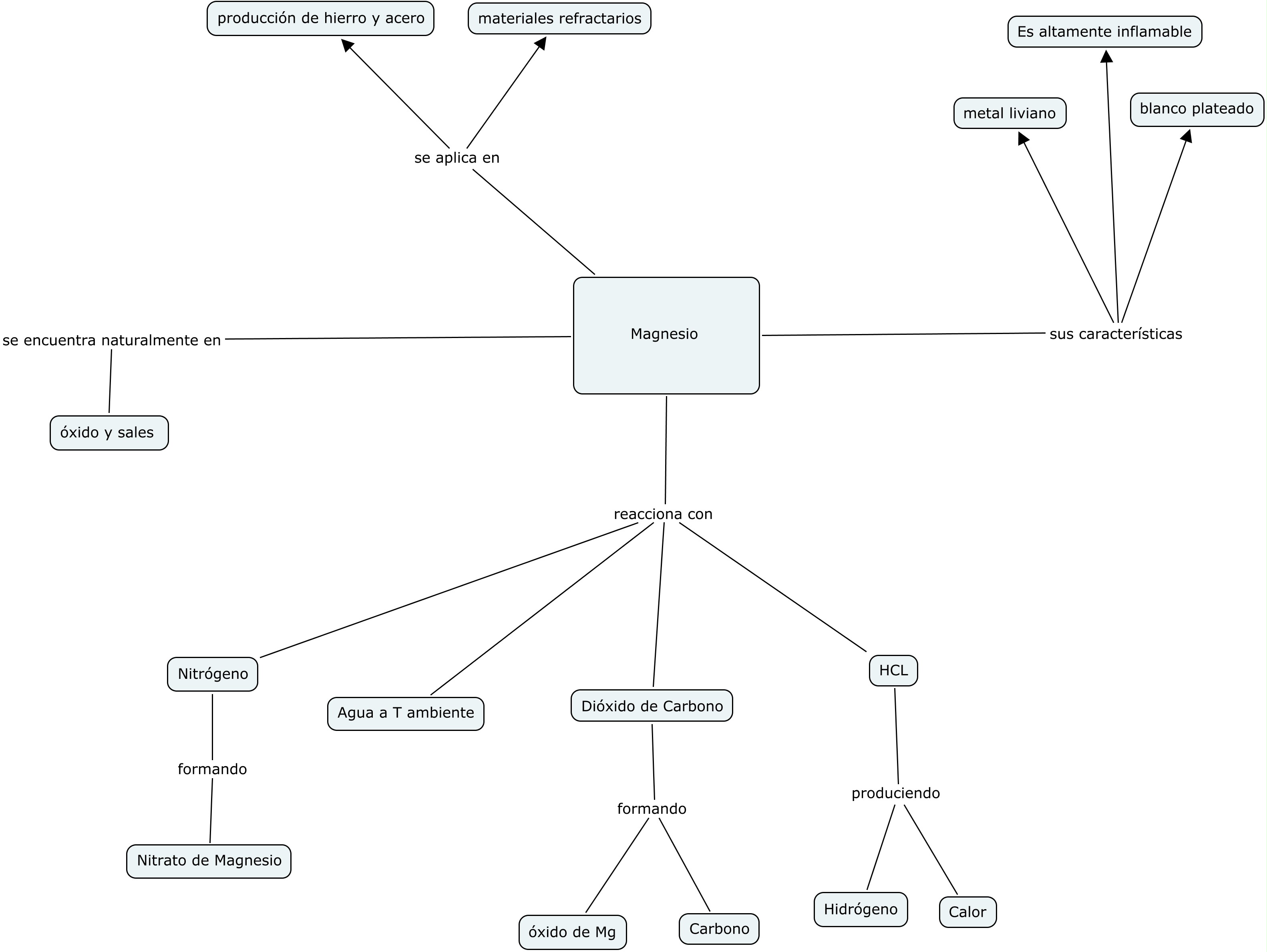 Mapa mental magnesio